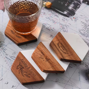 Engraved Marble Coasters