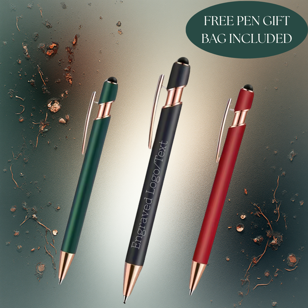 Customised Engraved Stylus Bell Pen