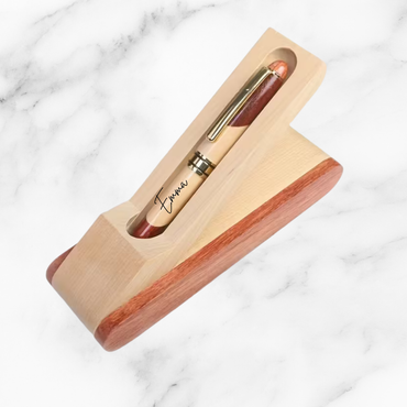 Personalised Engraved Wooden Pen with Case