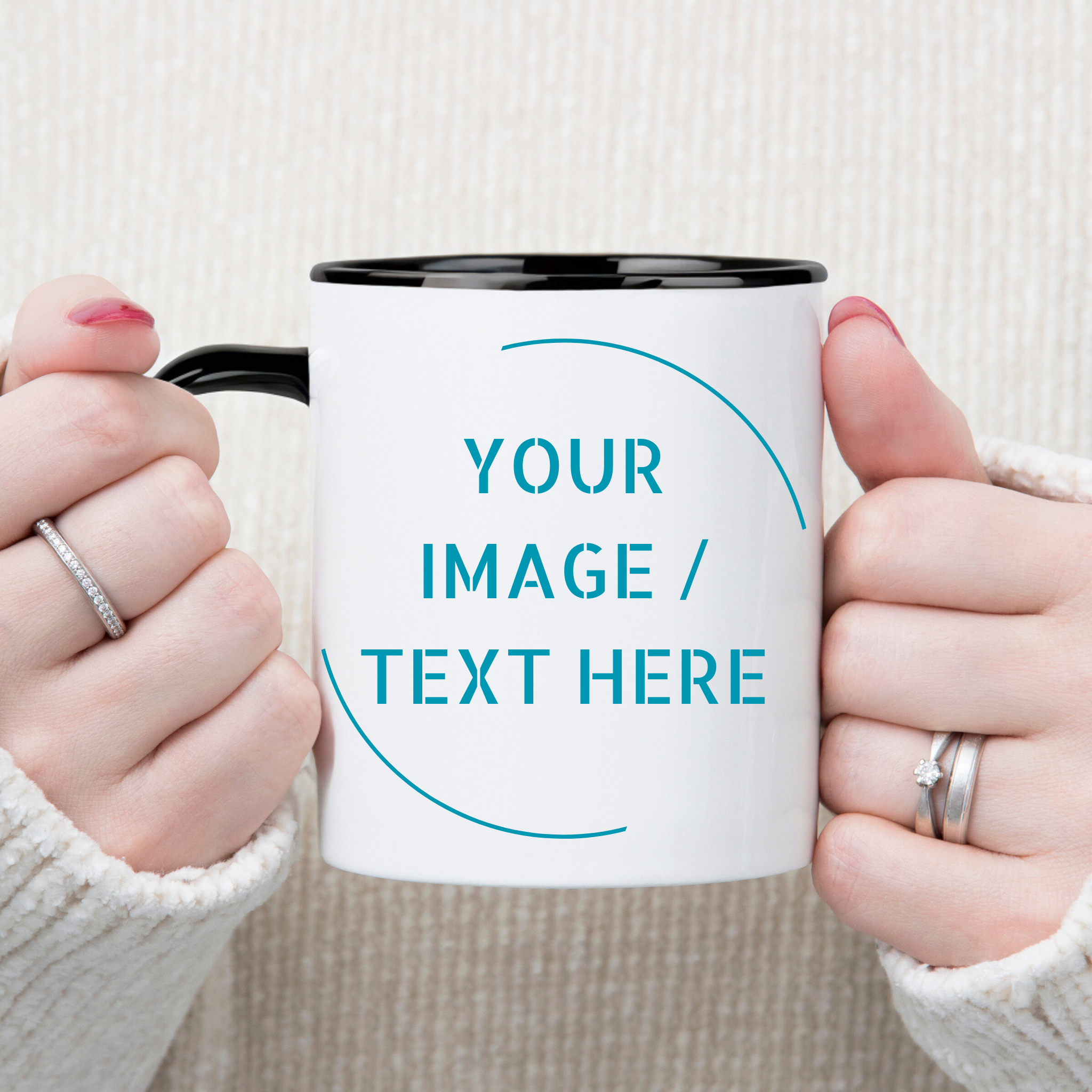 Custom 11oz Accent Mug – Personalized in Vibrant Color